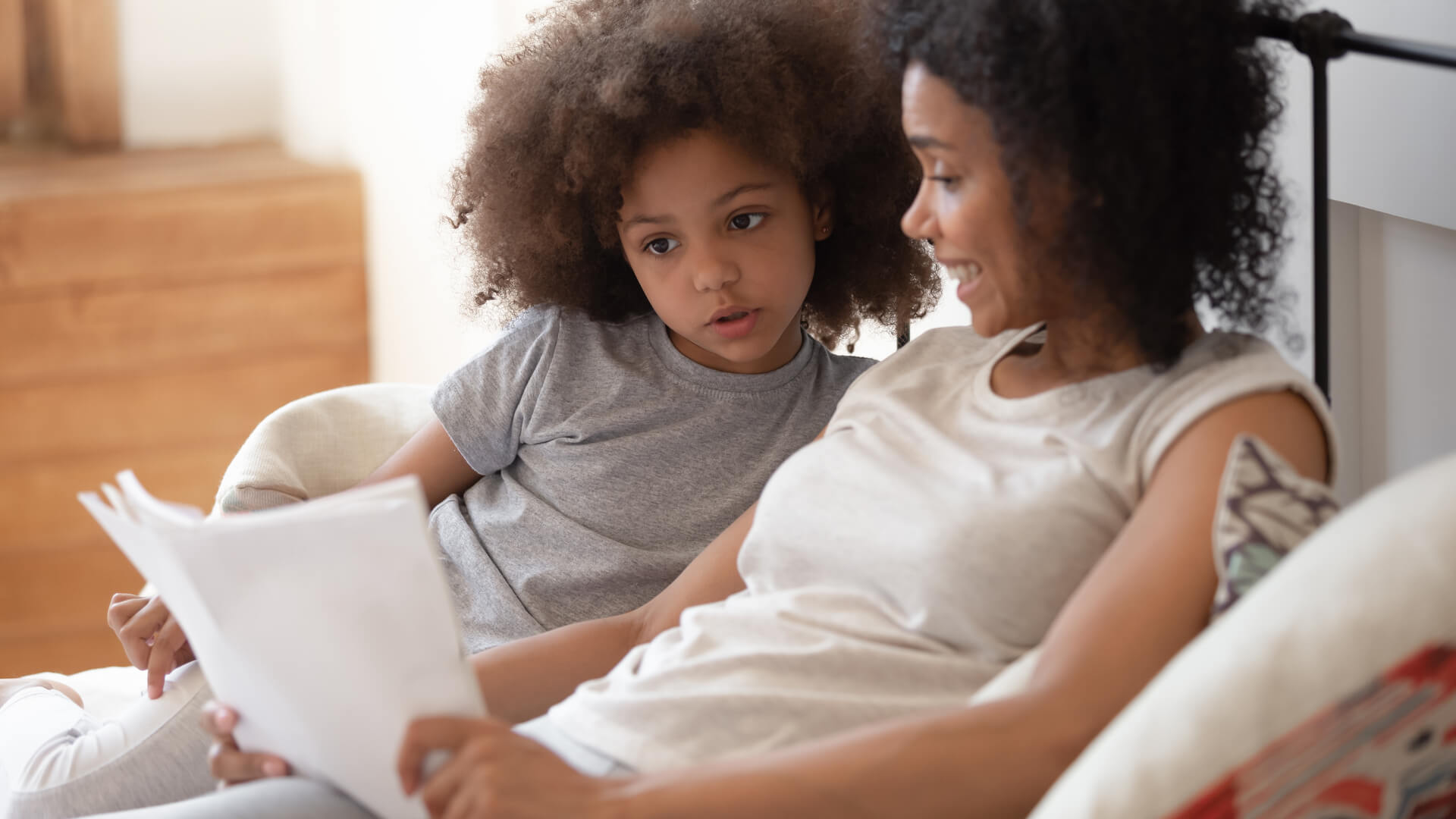 Teach elements of story to young children